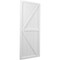 Ekena Millwork Americraft 6-Board Wood 2 Equal Panel Frmd Board-n-Batten Shutters w/Dbl Z-Bar, ARW102BF621X49WHH, PR ARW102BF621X49WHH - alternate 5